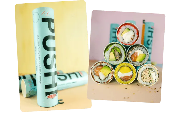 Pushi sushi en tubo footer